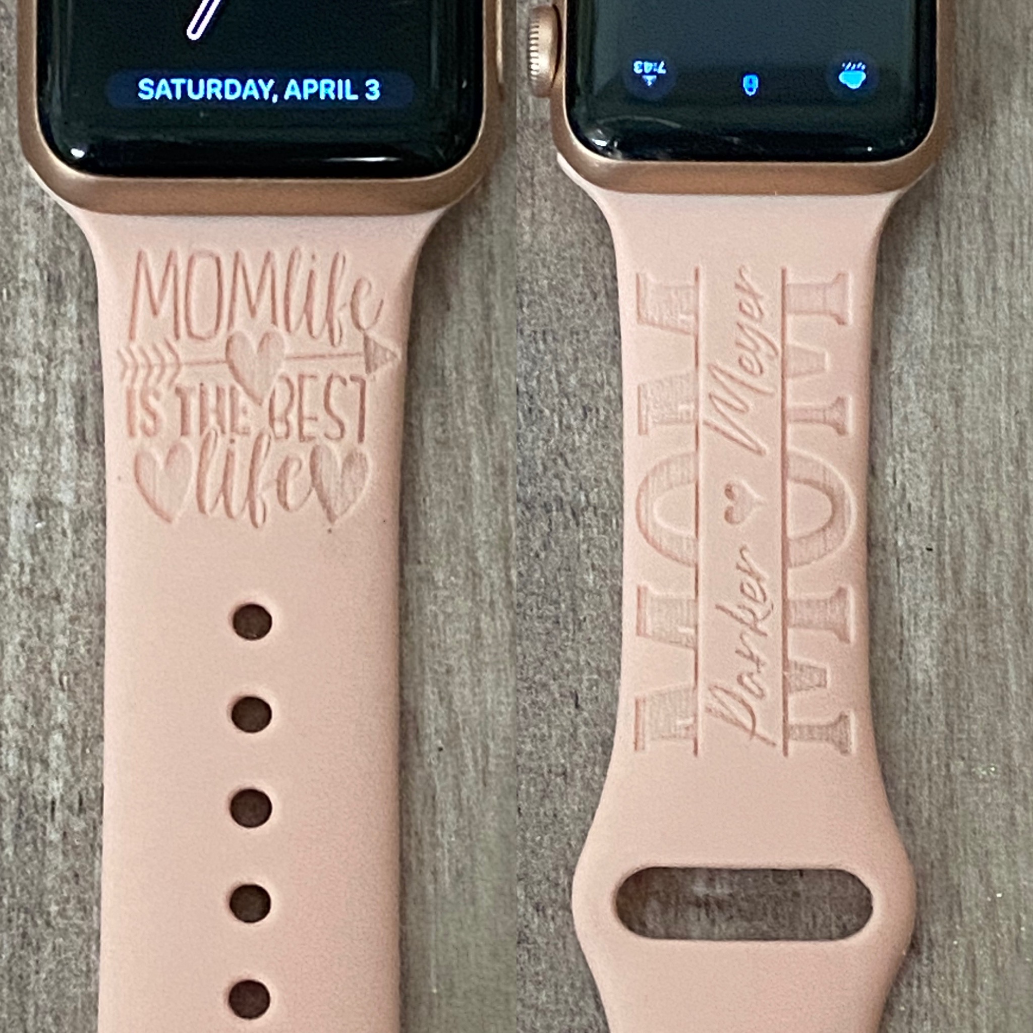 Engraved apple hot sale watch bands